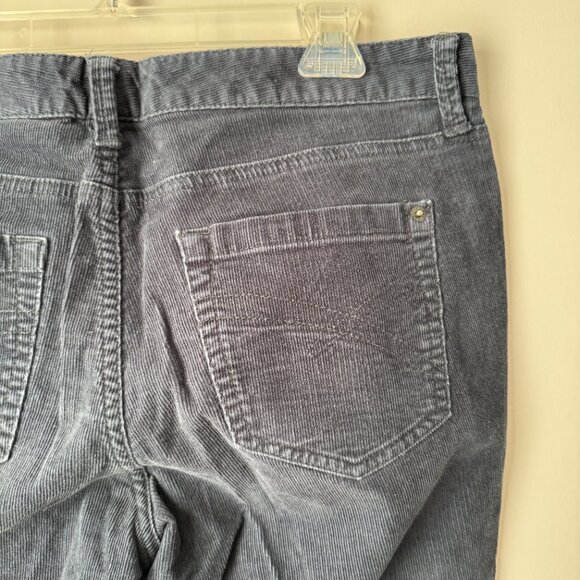 Eddie Bauer Blue Corduroy Mid Rise Bootcut Pants Womens 12 Long Tall Cotton Blen - Picture 4 of 8